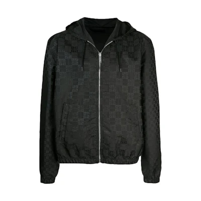 Givenchy FW21 Oversized Logo Hoodie Jacket Black () BM00CP123A-001