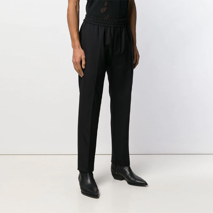 Details for 지방시 FW21 슬림핏 라이트울 바지 블랙. BM508L1005-001