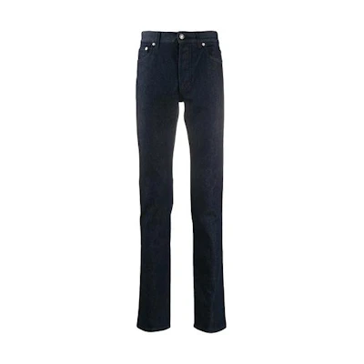 Givenchy FW21 Slim Fit Solid Color Blue Jeans. BM50EX50C5-410