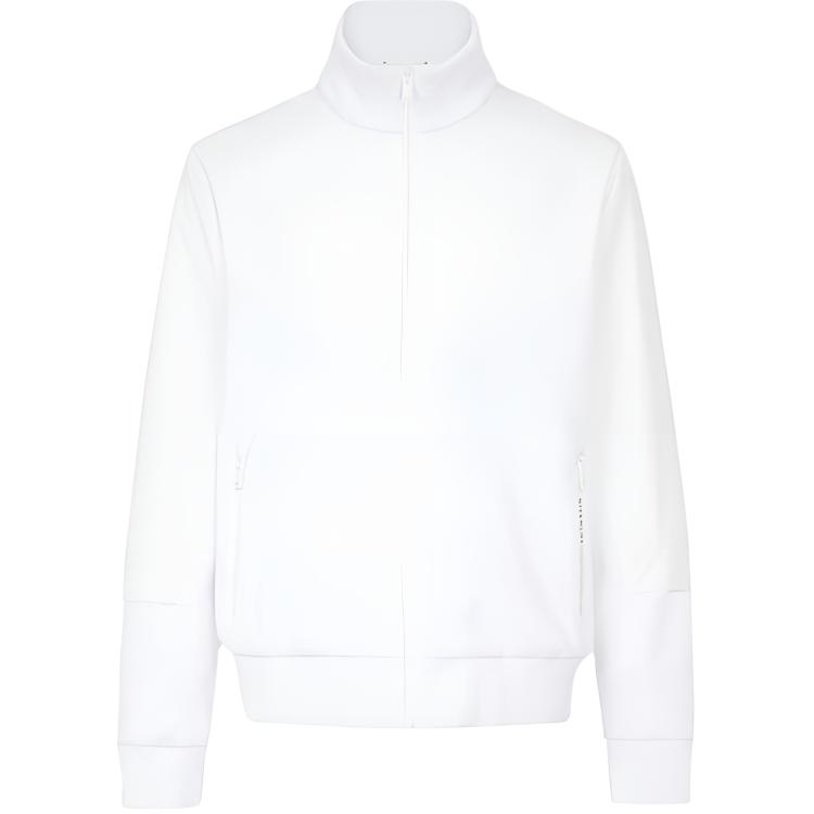 Givenchy FW21 Solid Color Zip-Up High-Collar Jacket for Men BMJ07U30AE-100