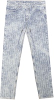 GIVENCHY FW22 4G Bleached Skinny Jeans Light Blue Denim Pants BM513J5Y31-490 GIVENCHY FW22 4G Bleached Skinny Jeans Light Blue Denim Pants BM513J5Y31-490