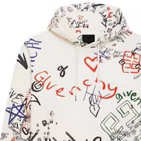 Cheap GIVENCHY FW22 Hoodie Beige dengan Corak Cetakan Logo Huruf. BMJ0GK30W3-960