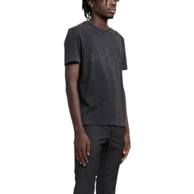 GIVENCHY FW22  Black Logo Print Crewneck T-Shirt. BM716G3Y7N-011 圖 6