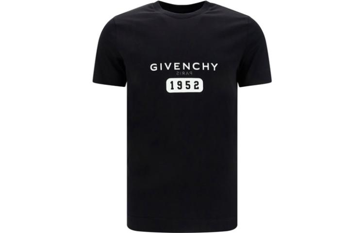 GIVENCHY FW22  Black Logo Print Short Sleeve T-Shirt. BM716G3Y87-001 圖 2