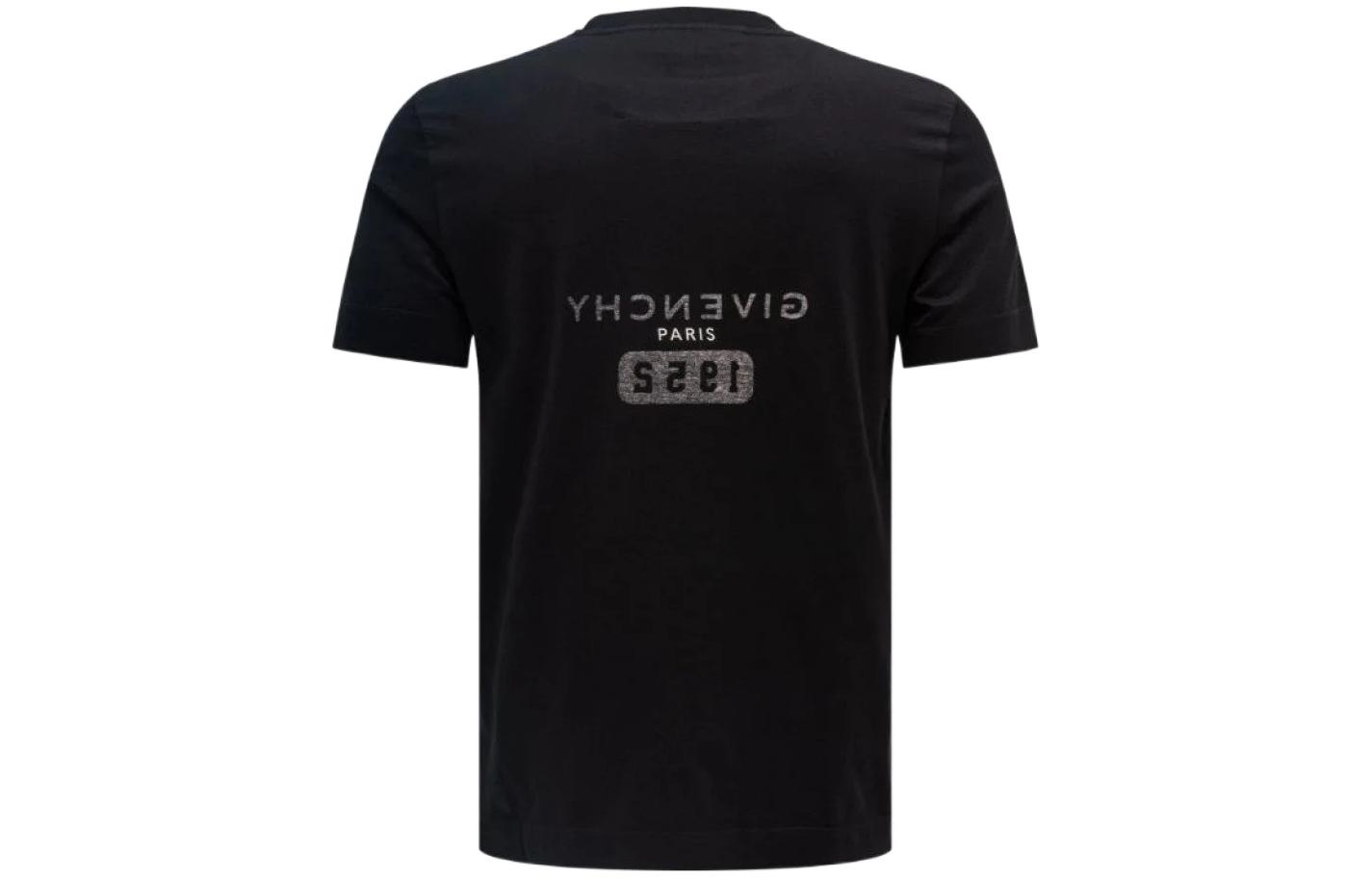 GIVENCHY FW22  Black Logo Print Short Sleeve T-Shirt. BM716G3Y87-001 圖 3