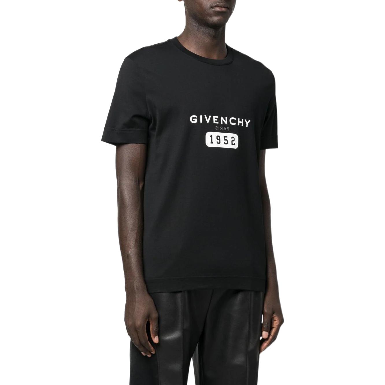 GIVENCHY FW22  Black Logo Print Short Sleeve T-Shirt. BM716G3Y87-001 圖 4