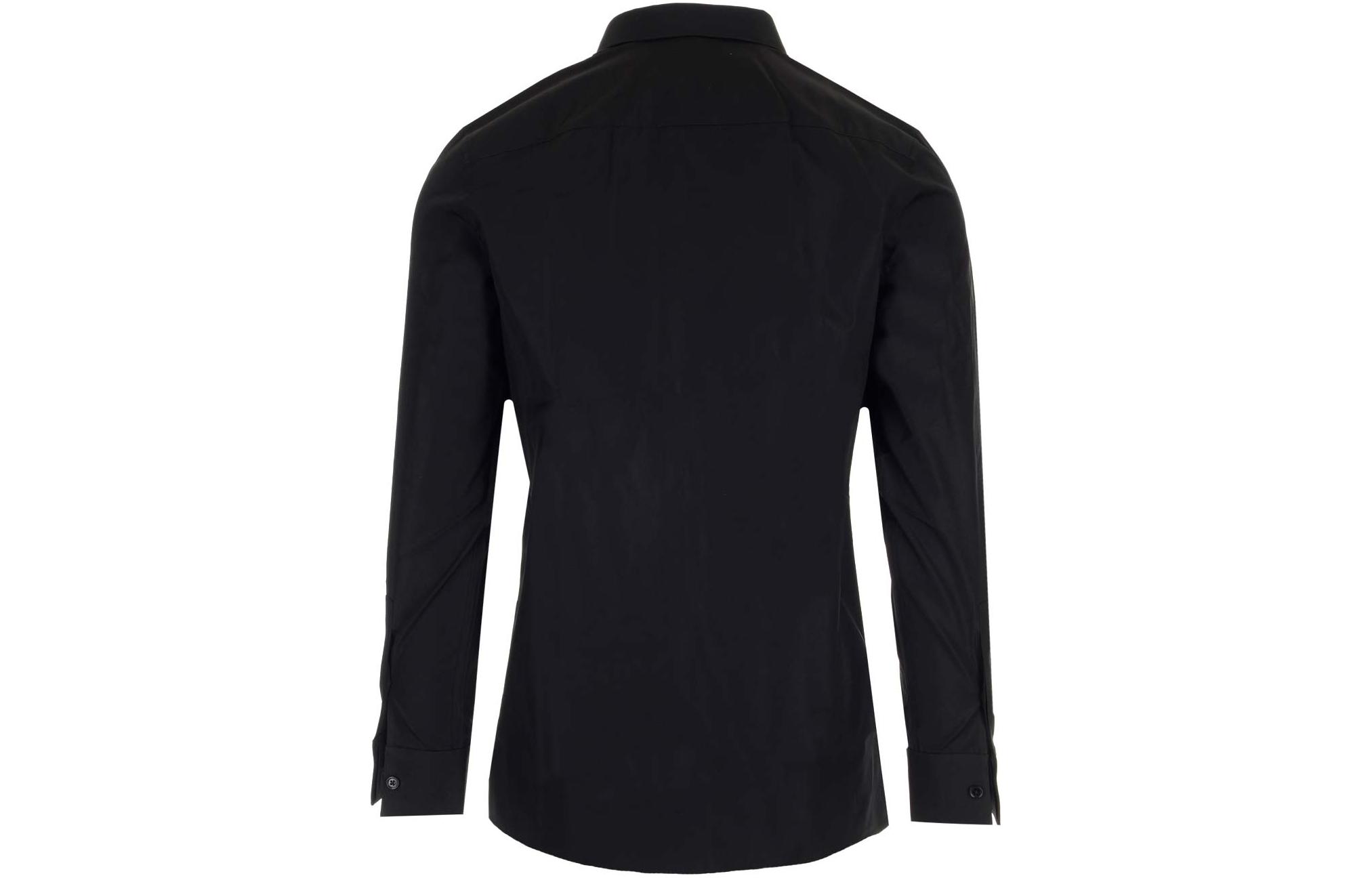 Lookbook GIVENCHY FW22 Kemeja Hitam Lengan Panjang Button-Up. BM60PQ146X001