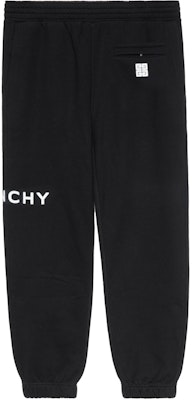 Givenchy FW22 Black Loose Knit Sweatpants with Letter Print. BM514M3YAC-001 Lookbook Givenchy FW22 Black Loose Knit Sweatpants with Letter Print. BM514M3YAC-001