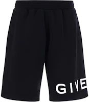 GIVENCHY FW22 Black Relaxed Fit Logo Print Elastic Waist Shorts. BM51363Y78-001 GIVENCHY FW22 Black Relaxed Fit Logo Print Elastic Waist Shorts. BM51363Y78-001