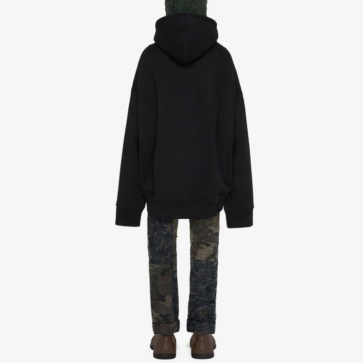 Shop 지방시 FW22 블랙 카모플라주 프린트 스트레이트 핏 데님 팬츠 BM50W250PD-001