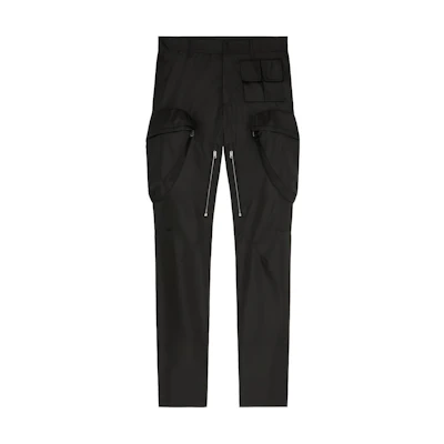 Givenchy FW22 Black Slim Fit Cargo Pants with Zipper Pockets. BM514X13YT-001