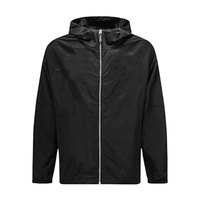 GIVENCHY FW22 Black Solid Color Zip-Up Hoodie Casual Jacket. BM00XW13YT-001