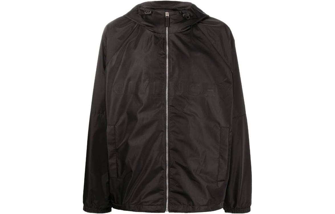 Order ジバンシィ FW22 ブラック無地ジップアップフーディカジュアルジャケット. BM00XW13YT-001