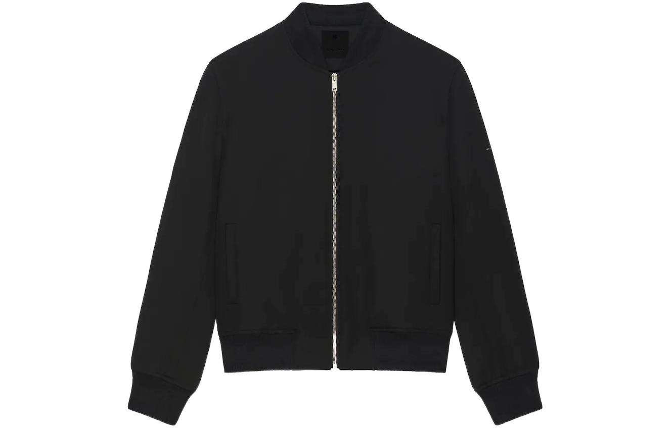 Order 紀梵希FW22 黑色立領拉鏈夾克外套 BM010013PW-001