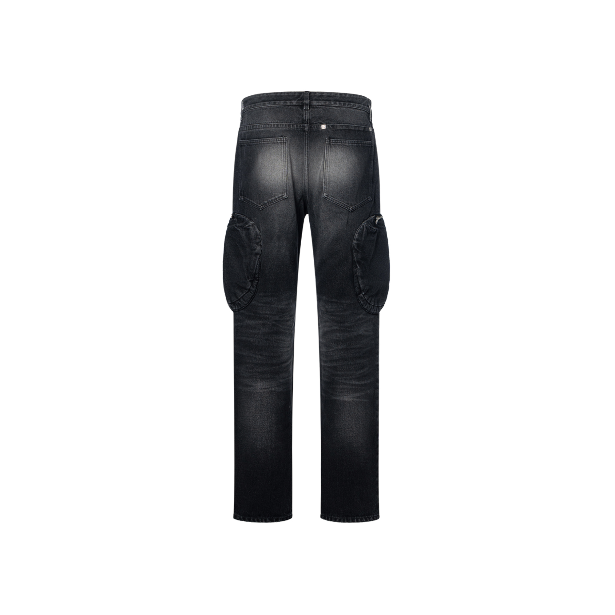 Givenchy FW22  Black Tapered Mid-Waist Denim Jeans with Utility Pockets BM514W5Y3K-004 圖 3
