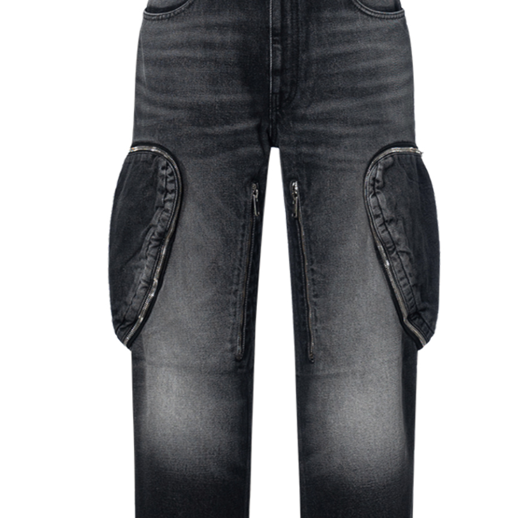 Givenchy FW22  Black Tapered Mid-Waist Denim Jeans with Utility Pockets BM514W5Y3K-004 圖 8