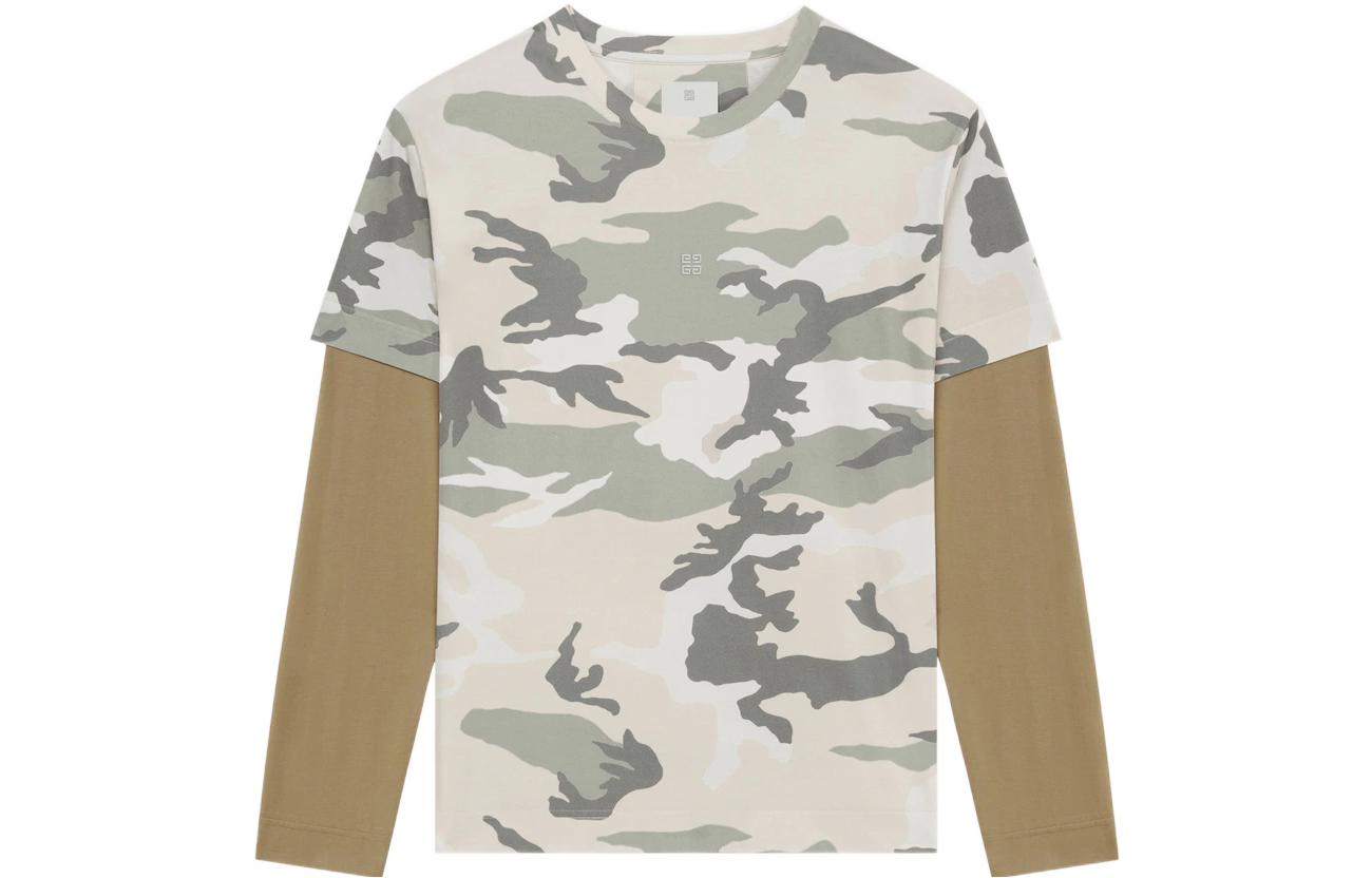 Order 纪梵希 FW22 迷彩印花T恤 米色 BM71DV3Y79-290