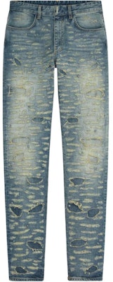 GIVENCHY FW22 Jeans Slim Straight Distressed Biru Tengah. BM50ST5Y3J-420 Buy GIVENCHY FW22 Jeans Slim Straight Distressed Biru Tengah. BM50ST5Y3J-420