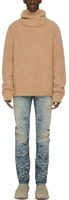 GIVENCHY FW22 Jeans Slim Straight Distressed Biru Tengah. BM50ST5Y3J-420 Lookbook GIVENCHY FW22 Jeans Slim Straight Distressed Biru Tengah. BM50ST5Y3J-420