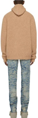 GIVENCHY FW22 Jeans Slim Straight Distressed Biru Tengah. BM50ST5Y3J-420 Shop GIVENCHY FW22 Jeans Slim Straight Distressed Biru Tengah. BM50ST5Y3J-420