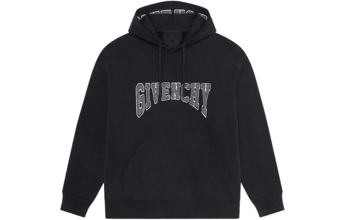 GIVENCHY FW22  Faded Black Logo Pullover Casual Loose Sweatshirt. BMJ0HC3Y7M-011