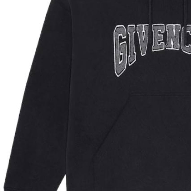Details for GIVENCHY FW22 漸層黑色Logo休閒寬鬆圓領長袖上衣. BMJ0HC3Y7M-011