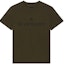 Buy Givenchy FW22 Olive Green Logo Print Crewneck T-Shirt BM716N3Y7N-309