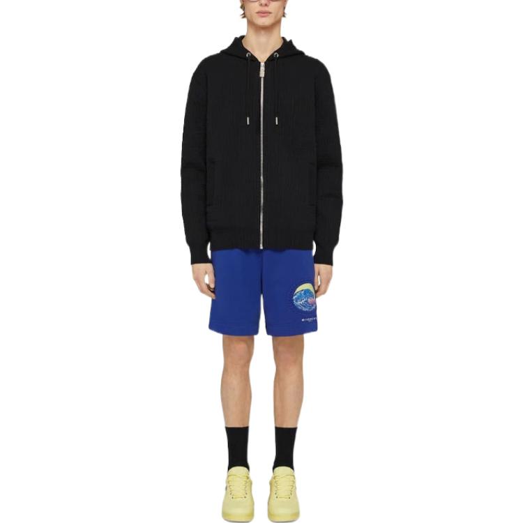 Lookbook 纪梵希FW22宽松休闲纯色短裤海洋蓝 BM51373Y78-426