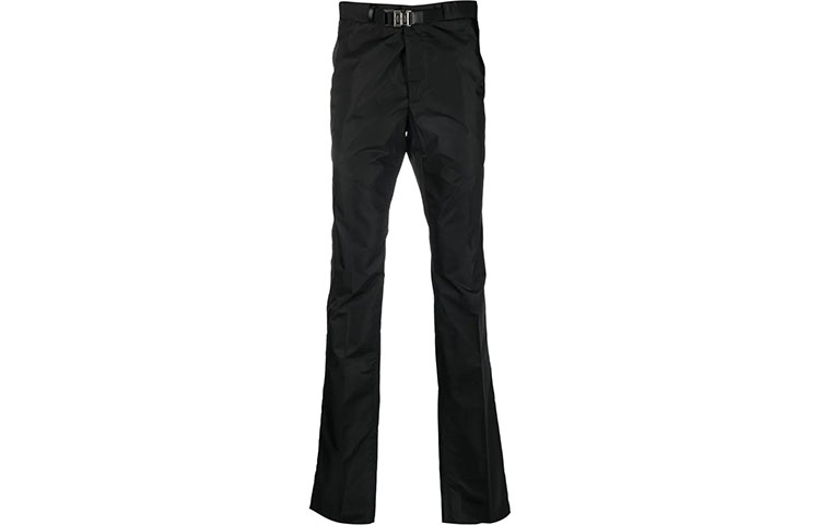 Order ジバンシィ FW22 スリムフィット カジュアルパンツ ブラック バックル付き. BM511413YT-001