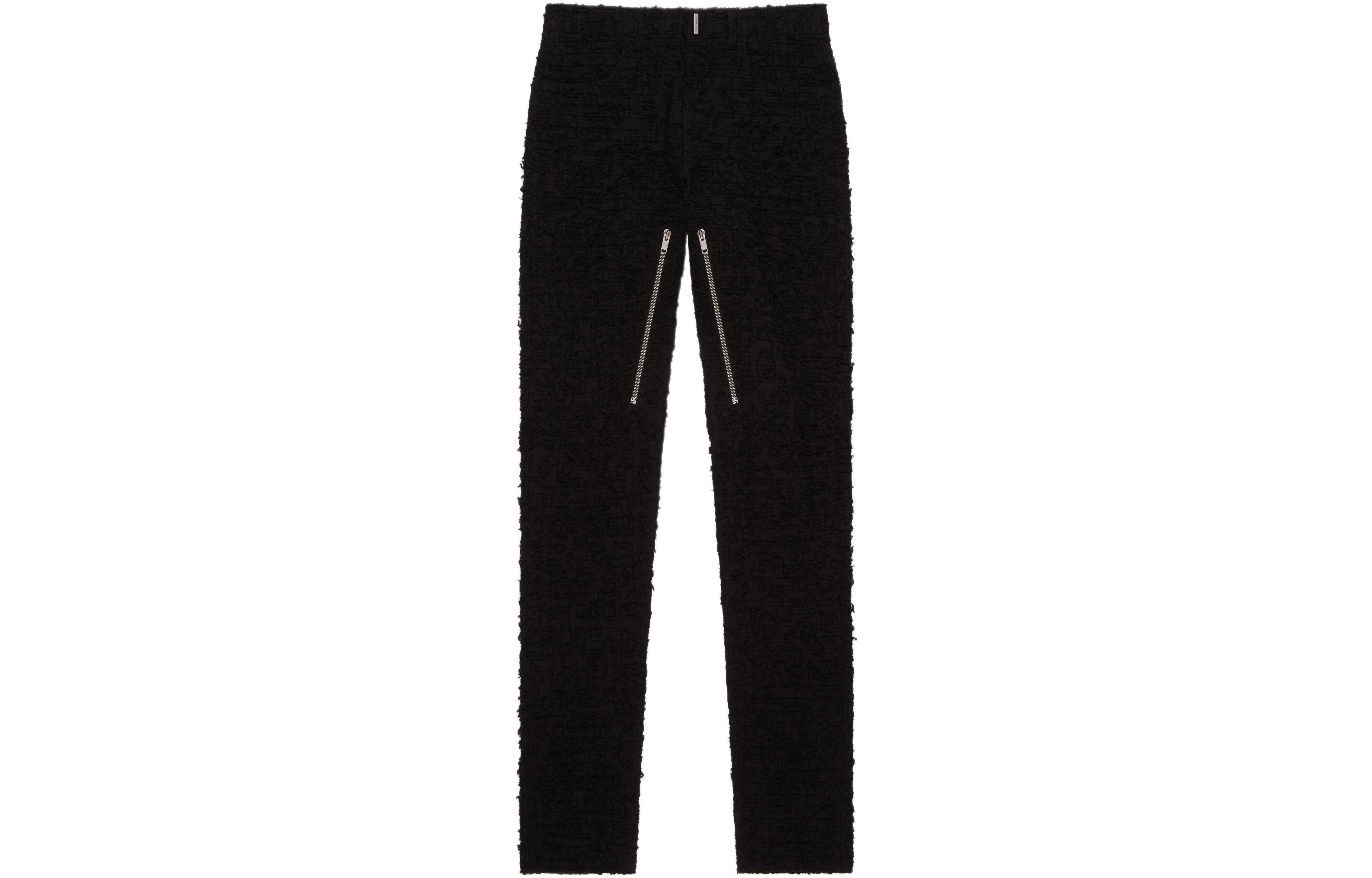 Givenchy FW22  Slim Fit Logo Zip Jeans Black BM512W5Y2U-001 圖 2