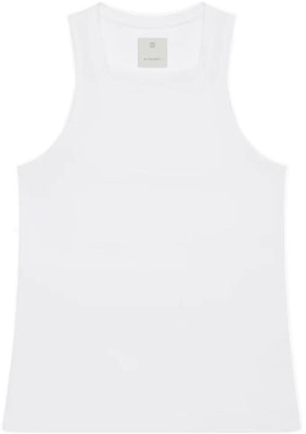 GIVENCHY FW22 Slim Fit White Pullover Square Neck Tank Top BM71273Y6B-100 Buy GIVENCHY FW22 Slim Fit White Pullover Square Neck Tank Top BM71273Y6B-100
