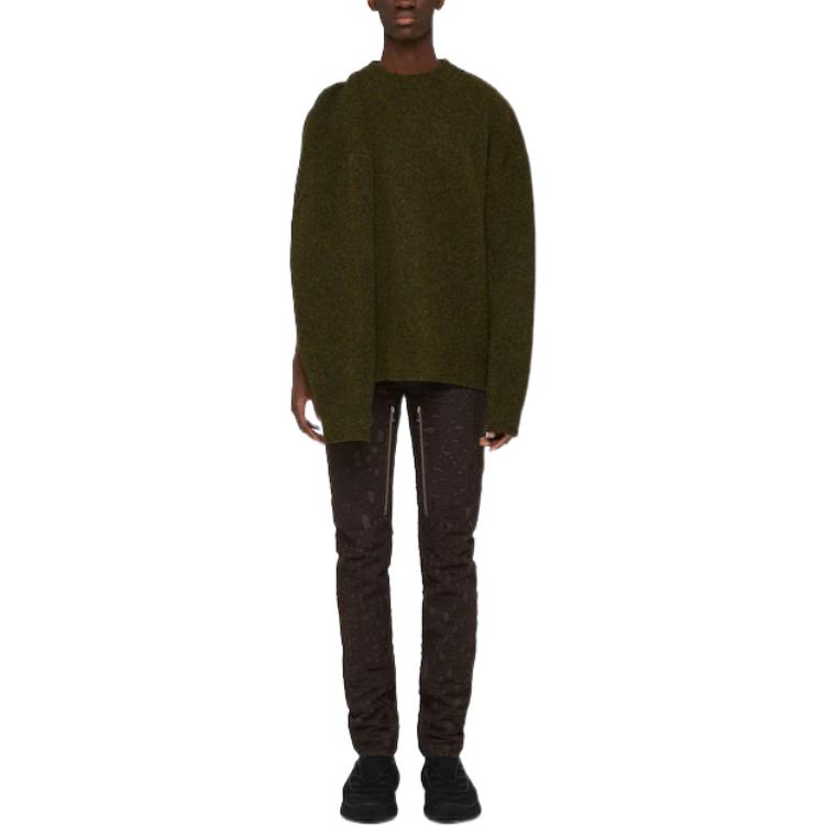 Lookbook Givenchy FW22 Slim Fit Zipper Straight-Leg Jeans Cokelat Tua BM512W5Y3A-201