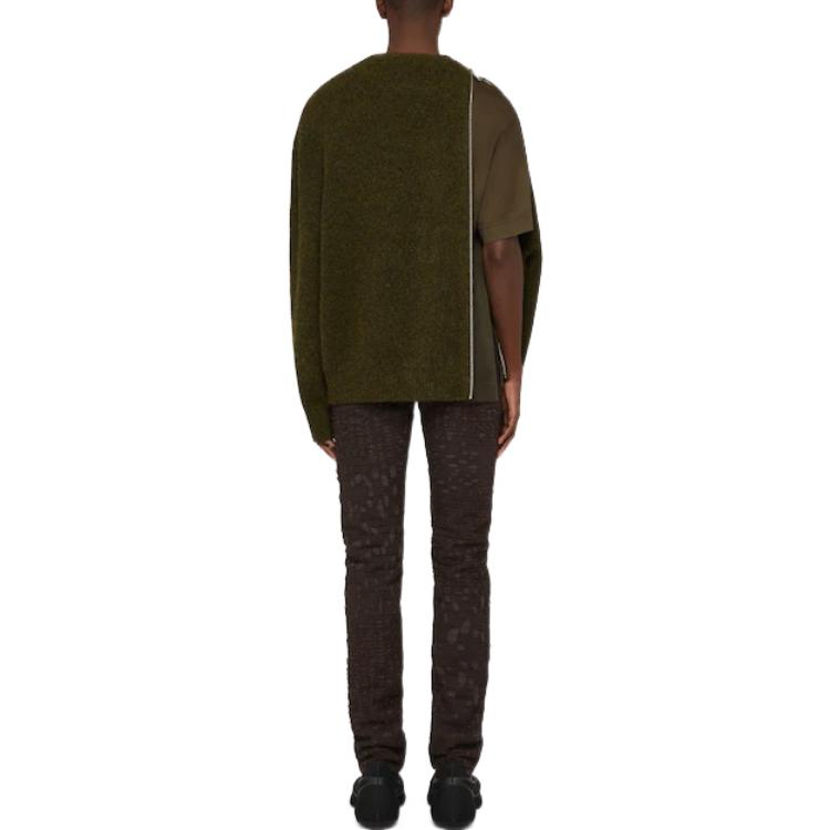 Shop Givenchy FW22 Slim Fit Zipper Straight-Leg Jeans Cokelat Tua BM512W5Y3A-201