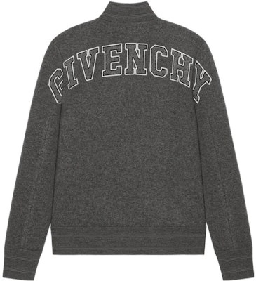 Chaqueta Gris Oscuro GIVENCHY FW22 con Logo Bordado y Color Sólido. BM00ZC4YCB-021 Lookbook Chaqueta Gris Oscuro GIVENCHY FW22 con Logo Bordado y Color Sólido. BM00ZC4YCB-021