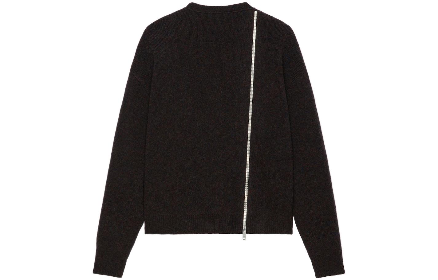 Lookbook Cárdigan de Punto Cuello V con Cremallera Trasera Marrón Oscuro GIVENCHY FW22 BM90KV4YC4-200