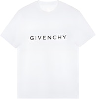 GIVENCHY FW22 White Letter Logo Print Short Sleeve T-Shirt. BM716G3YAC-100 GIVENCHY FW22 White Letter Logo Print Short Sleeve T-Shirt. BM716G3YAC-100