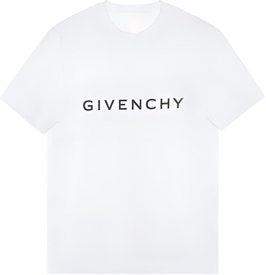 지방시 FW22 화이트 로고 프린트 반팔 티셔츠. BM716G3YAC-100 Order 지방시 FW22 화이트 로고 프린트 반팔 티셔츠. BM716G3YAC-100