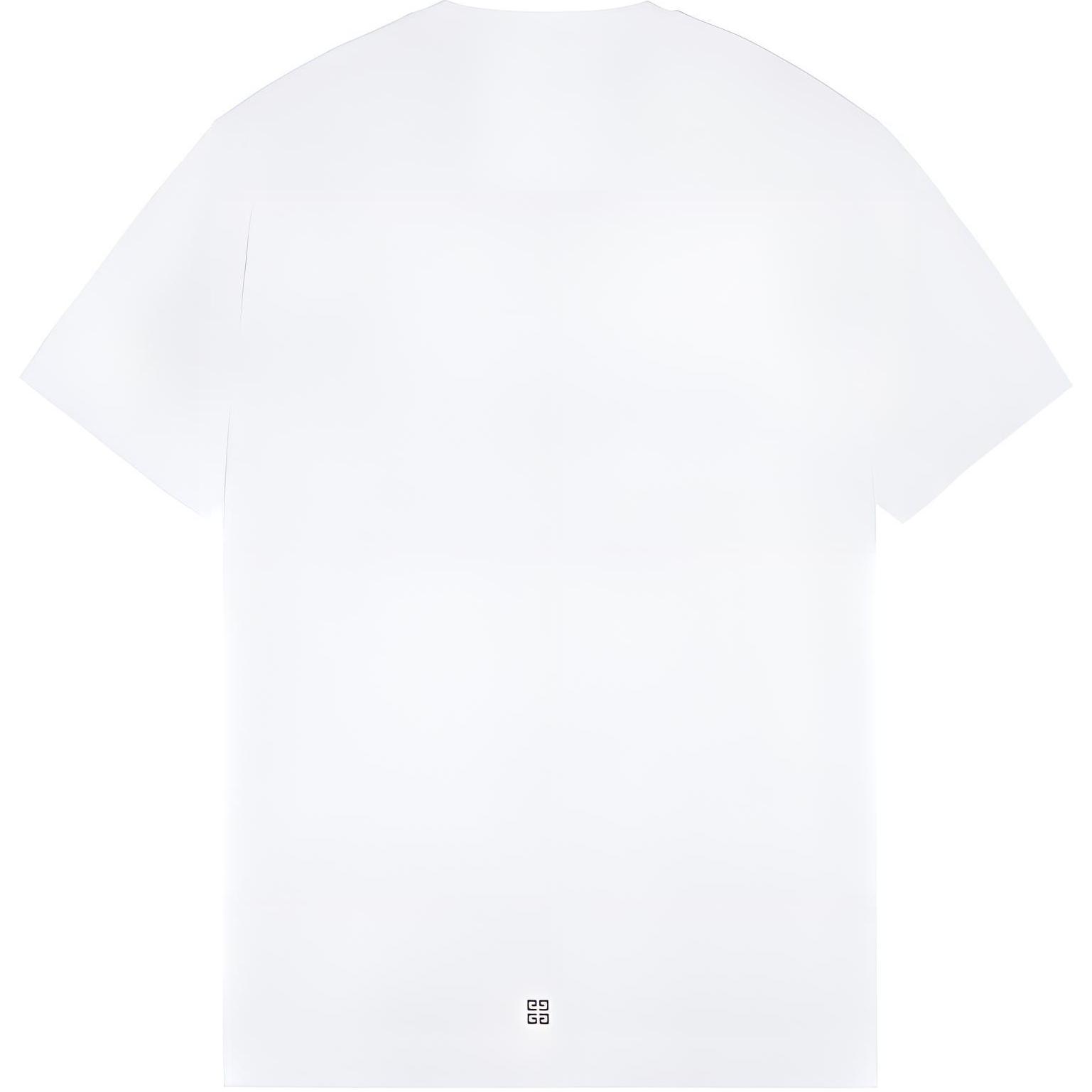 Lookbook GIVENCHY FW22 Kaos Pendek Putih Logo Cetak. BM716G3YAC-100