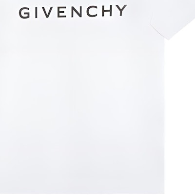 지방시 FW22 화이트 로고 프린트 반팔 티셔츠. BM716G3YAC-100 Cheap 지방시 FW22 화이트 로고 프린트 반팔 티셔츠. BM716G3YAC-100