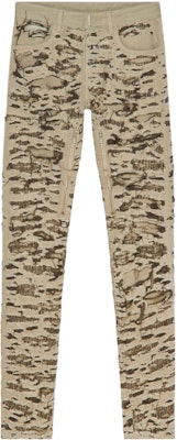 GIVENCHY FW22 Jeans Kuning Straight-Leg Distressed Stitch BM512W5Y3L-200 Order GIVENCHY FW22 Jeans Kuning Straight-Leg Distressed Stitch BM512W5Y3L-200