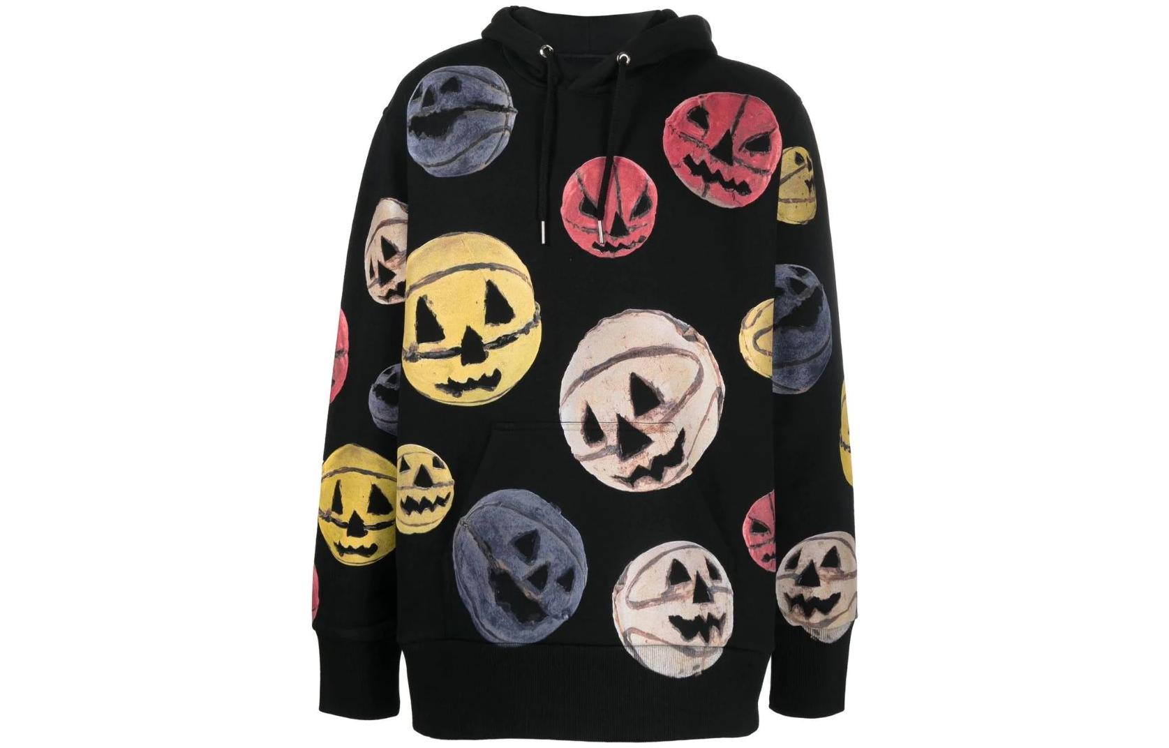 Givenchy FW22 All-Over Print Hoodie Black Long Sleeve Pullover BMJ0FQ3Y6V-001