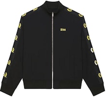 GIVENCHY FW22 Black Track Jacket with Side Letter Print Detail BMJ0JP3Y9B-001 GIVENCHY FW22 Black Track Jacket with Side Letter Print Detail BMJ0JP3Y9B-001