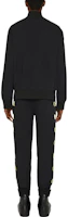 Shop GIVENCHY FW22 Black Track Jacket with Side Letter Print Detail BMJ0JP3Y9B-001
