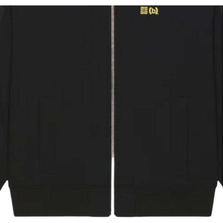 Details for GIVENCHY FW22 Chaqueta Negra con Detalle de Letras Laterales. BMJ0JP3Y9B-001