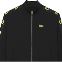 Sizing GIVENCHY FW22 Black Track Jacket with Side Letter Print Detail BMJ0JP3Y9B-001