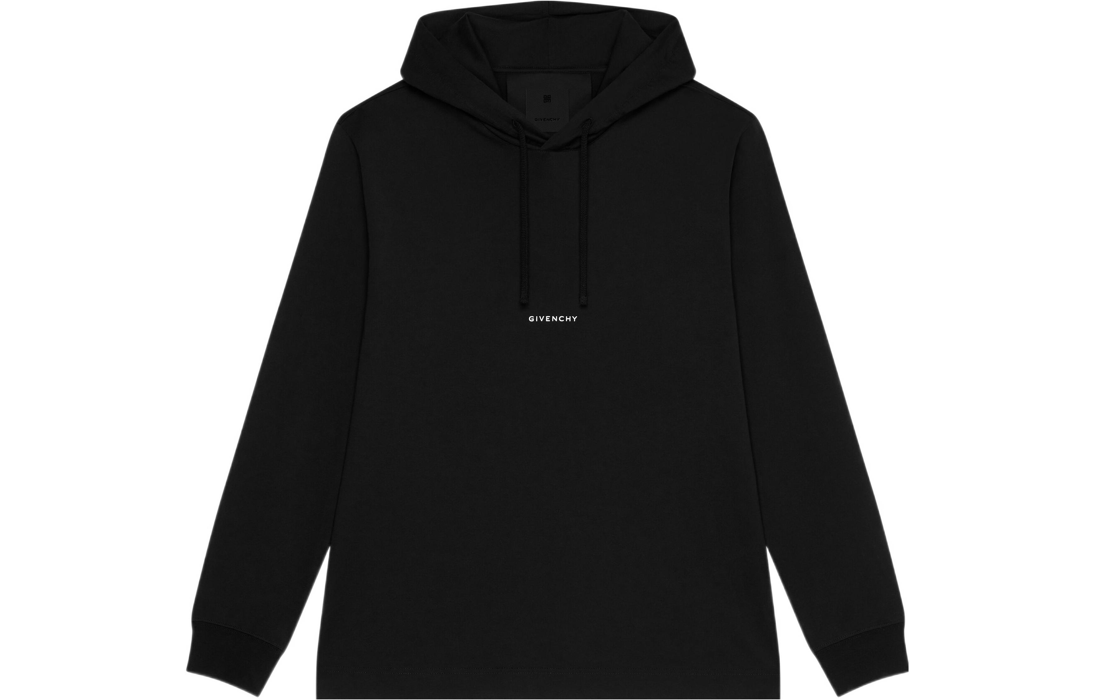 Order Givenchy FW22 Sudadera Negra con Logo de Manga Larga para Hombre. BM71F73Y6B-001