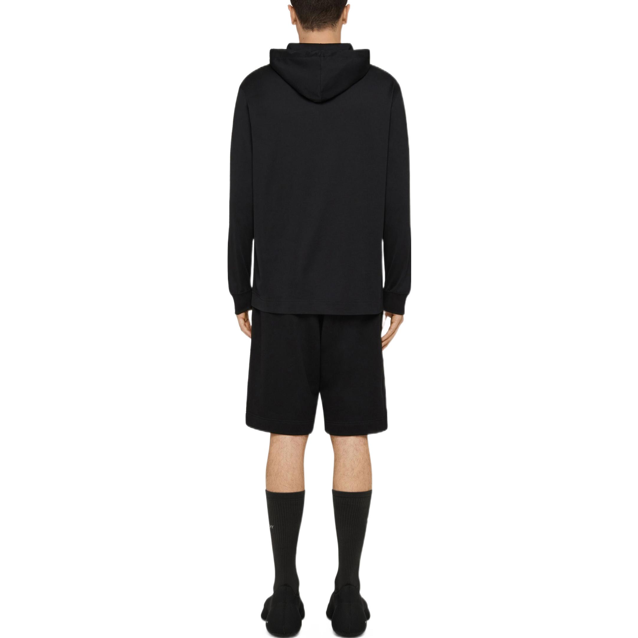 Shop Givenchy FW22 Sudadera Negra con Logo de Manga Larga para Hombre. BM71F73Y6B-001