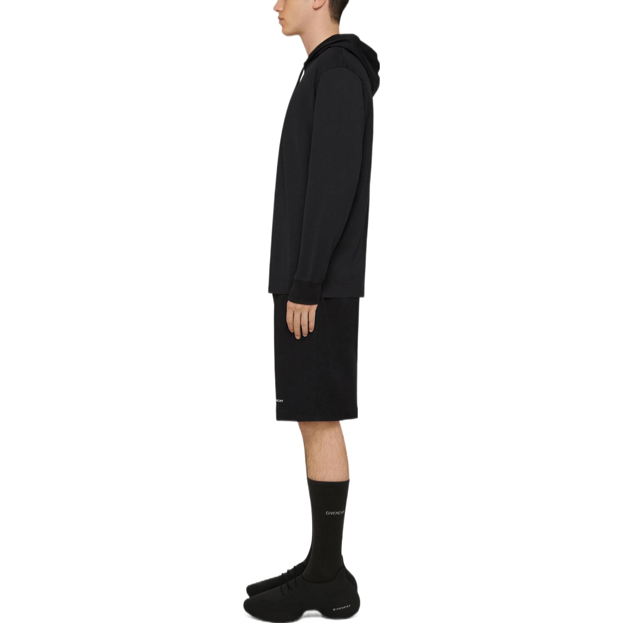 Purchase Givenchy FW22 Sudadera Negra con Logo de Manga Larga para Hombre. BM71F73Y6B-001