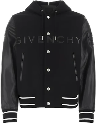 纪梵希FW22黑色飞行夹克罗印设计单扣闭合 BM00XX6Y16-001 Buy 纪梵希FW22黑色飞行夹克罗印设计单扣闭合 BM00XX6Y16-001