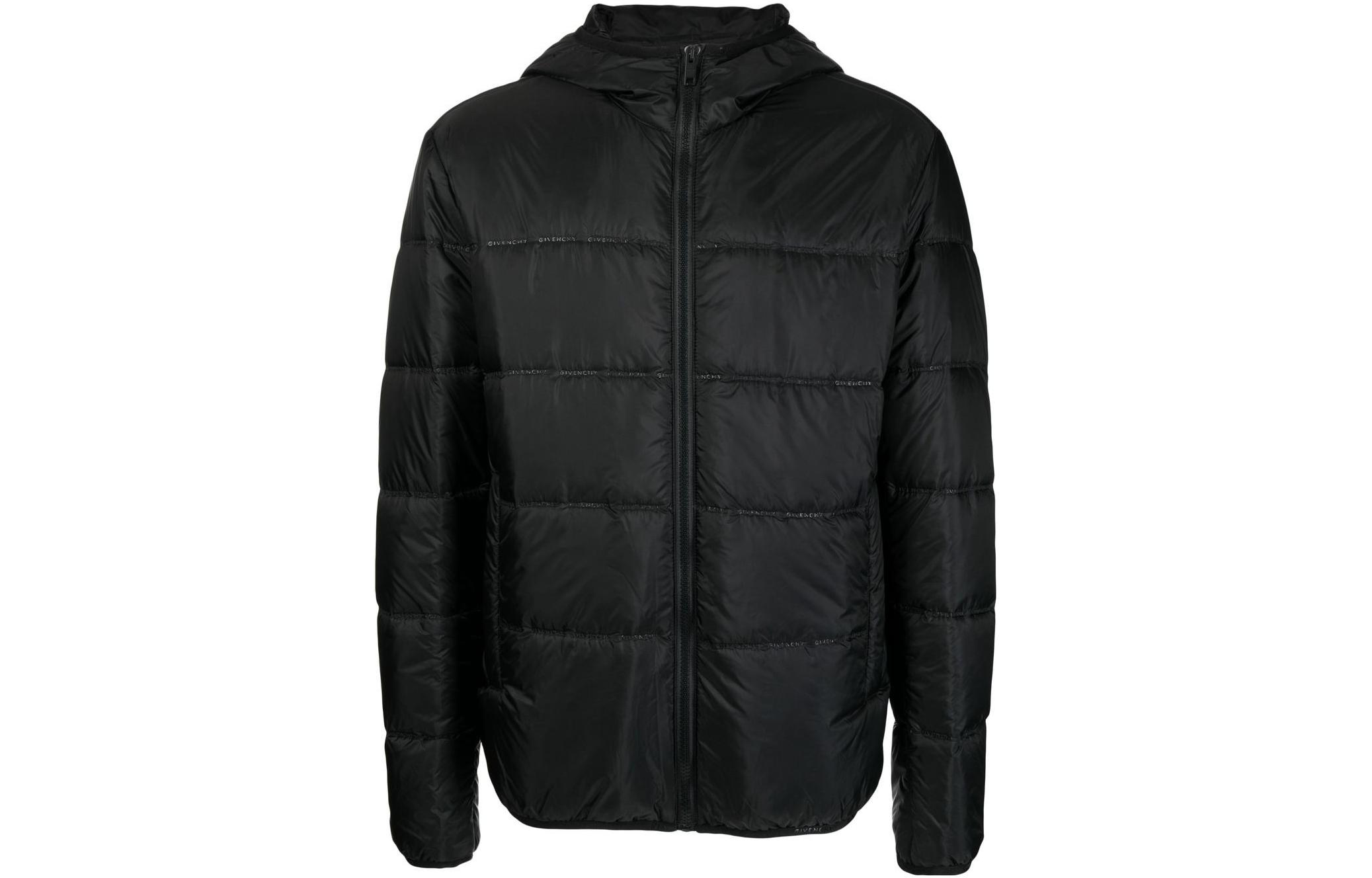 Givenchy FW22 Black Quilted Hooded Jacket Menswear BM00X3146Q-001